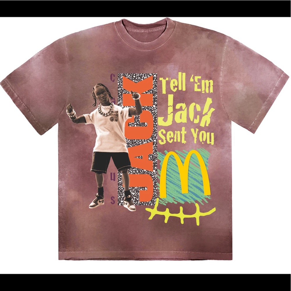 Travis Scott McDonald’s T-shirt merch
